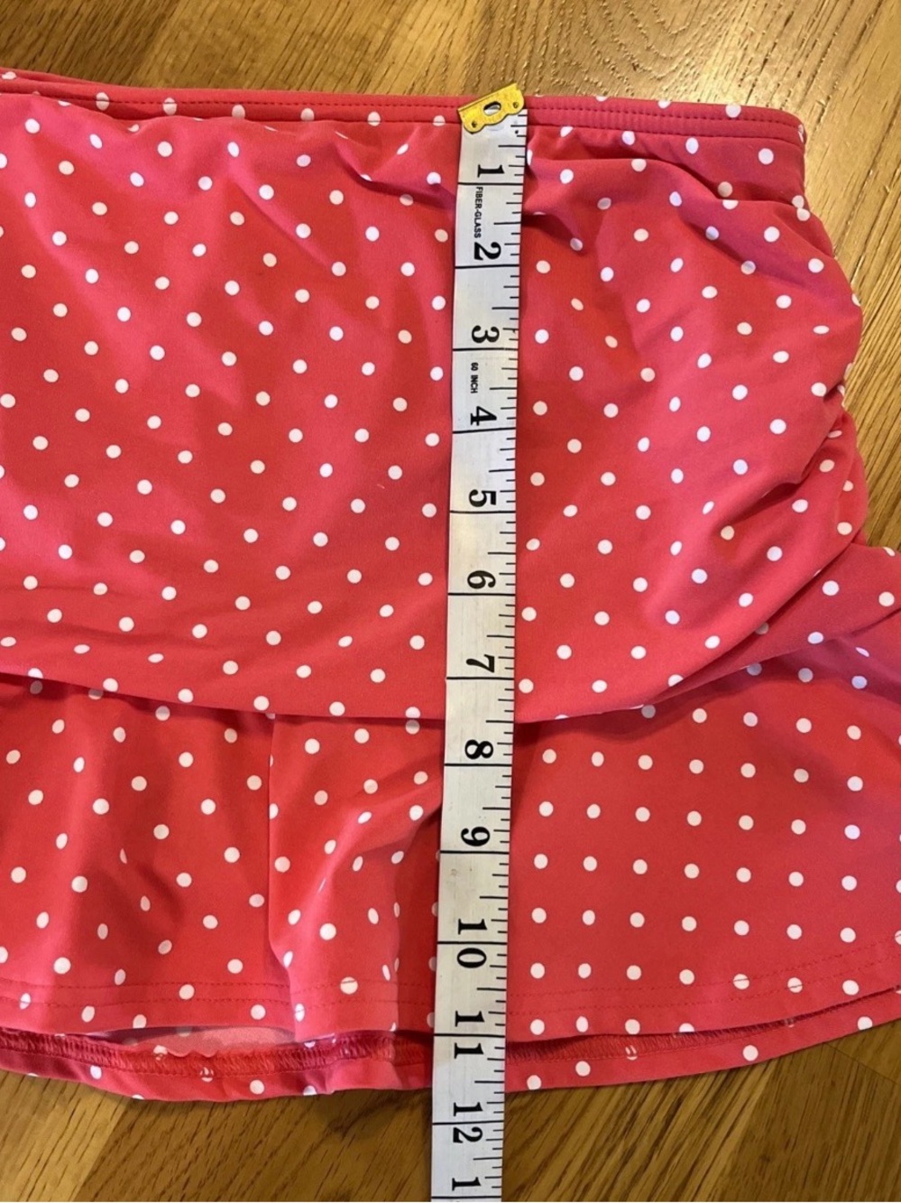 Lands’ End Coral Polka Dot Tankini Top & Swim Skirt Bottom Set Size 14 NWT - Picture 13 of 14